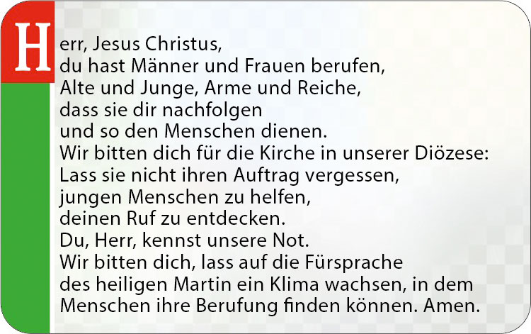 Gebetskarte / Heinz Ebner