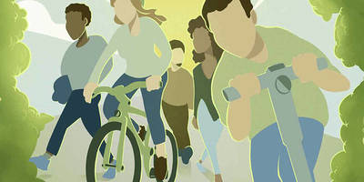 Alle Menschen sind beim 'Autofasten', 22. Februar bis 8. April 2023, eingeladen verstärkt auf Alternativen zum Auto zu setzen – auch der eigenen Gesundheit zu liebe.