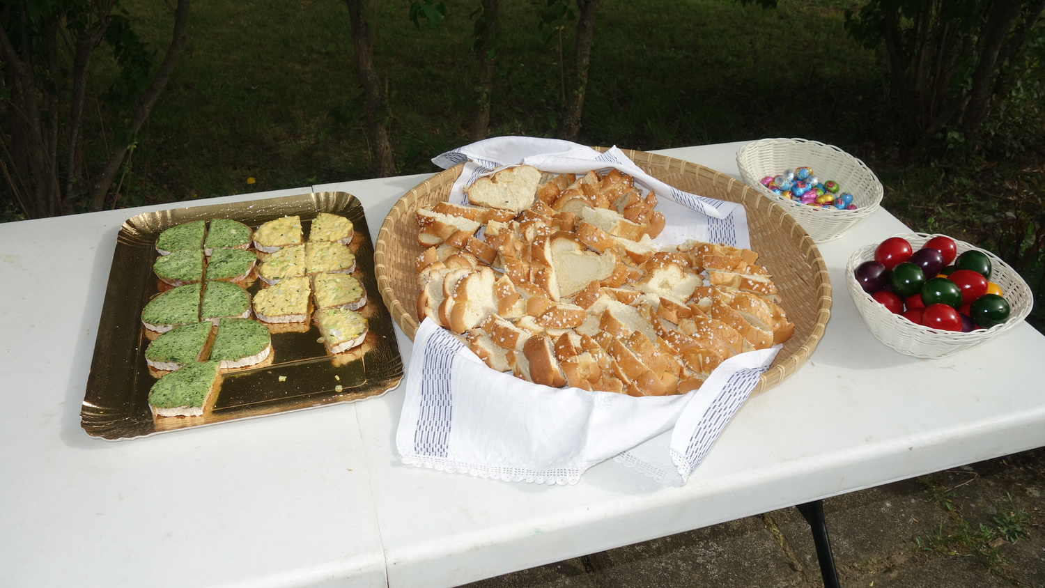 bereits vorbereitet: Stärkung am Ziel                            