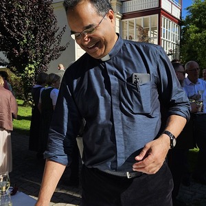 Pater Kuruvila genoss auch die Angebote der Agape