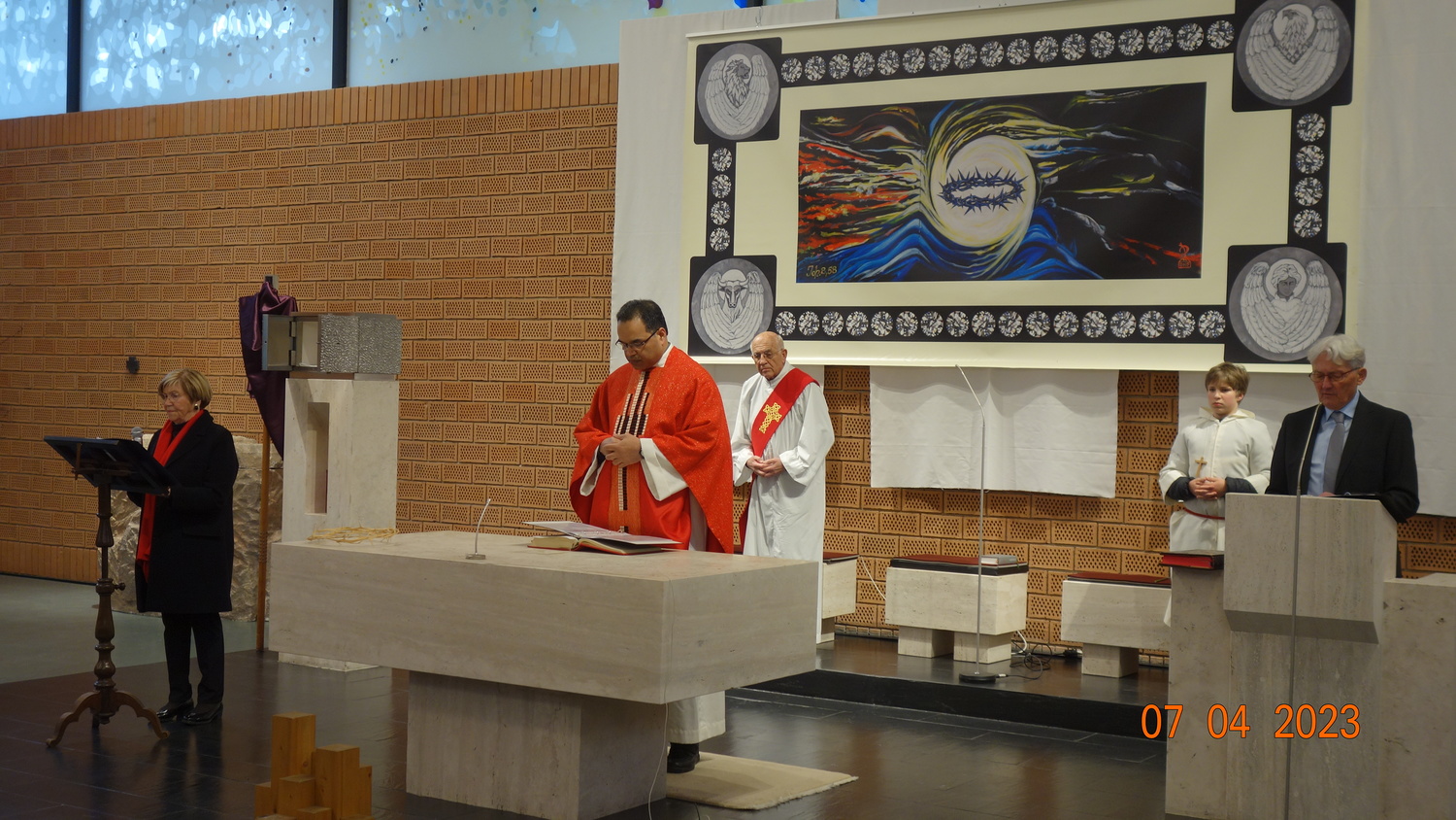 Anna Puntigam, Pater Kuruvila, Hermann Dittrich