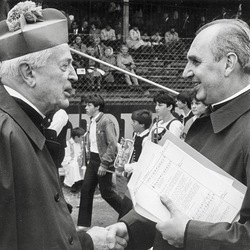 25 Jahre Diözese Eisenstadt, Generalvikar Iby begrüßt Prälat Höck