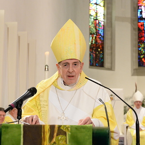 Kurienkardinal Kurt Koch, Präsident des Päpstlichen Rates zur Förderung der Einheit der Christen, hielt im Rahmen des feierlichen Pontifikalamts die Festpredigt