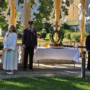 Segnung Erntedankkrone