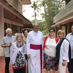 Begegnung am Campus mit den Gästen aus Ollersdorf und Stegersbach