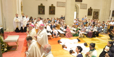 Vier neue Seelsorger wird Bischof Zsifkovics am 29. Juni 2022 im Martinsdom weihen. Zwei befinden sich auf dem Weg zum Priestertum, zwei werden als Ständige Diakone dienen.